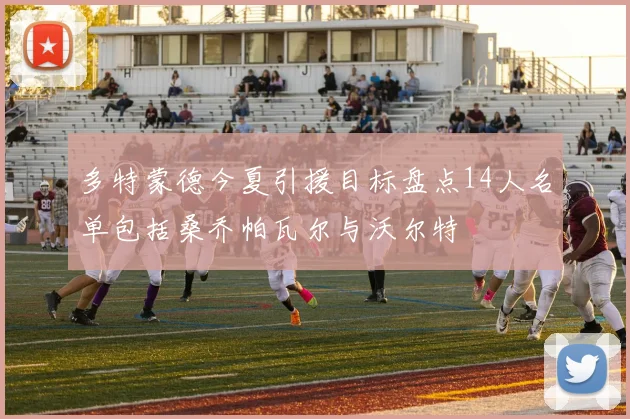 多特蒙德今夏引援目标盘点14人名单包括桑乔帕瓦尔与沃尔特
